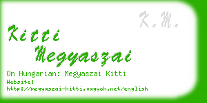 kitti megyaszai business card